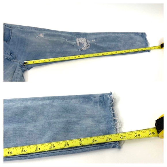 American Eagle Distressed 360° Super Stretch Skinny Jean Jeggings Light Wash 6 - Picture 15 of 16